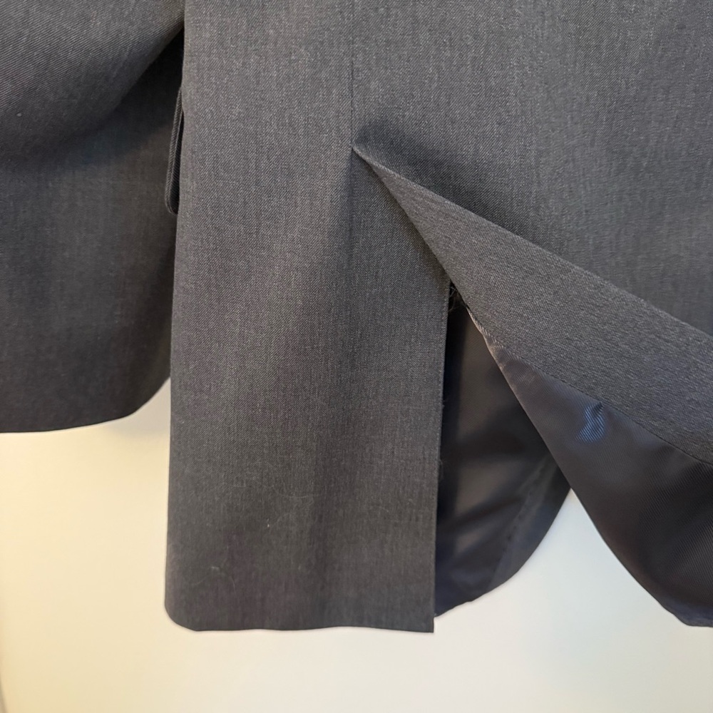 STAFFORD jacket blazer sport Suit coat wool blend stretch charcoal gray 42R - Picture 7 of 15